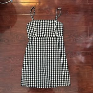 Black And White Plaid Dress